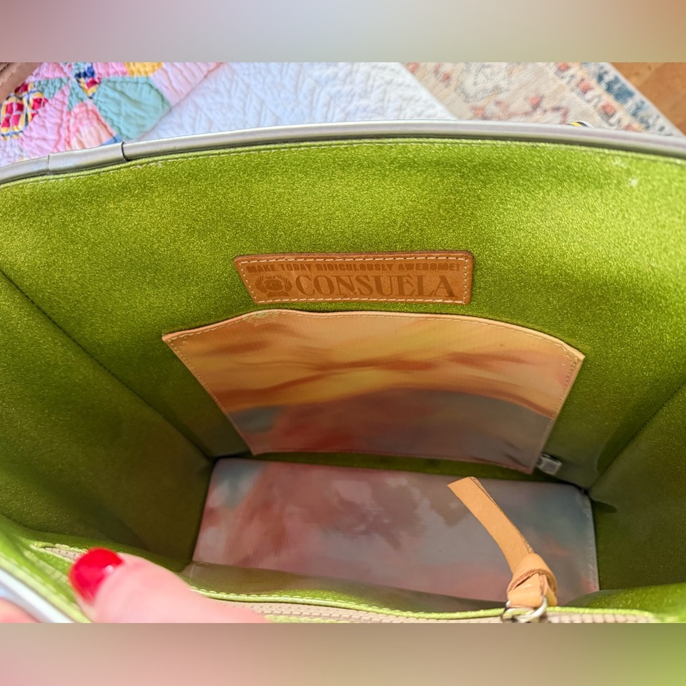 Consuela Louise Classic Tote Bag with Multicolor Straps - Picture 7 of 14